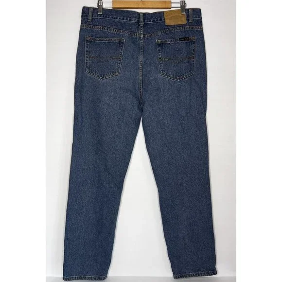 Bulls Head Junkyard Jeans Mens Straight Blue Denim Cotton size W38 - Picture 7 of 7